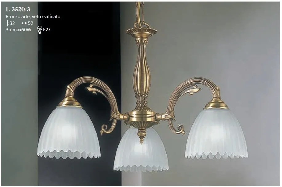 Candelabru clasic 3 brate design italian realizat manual 3520