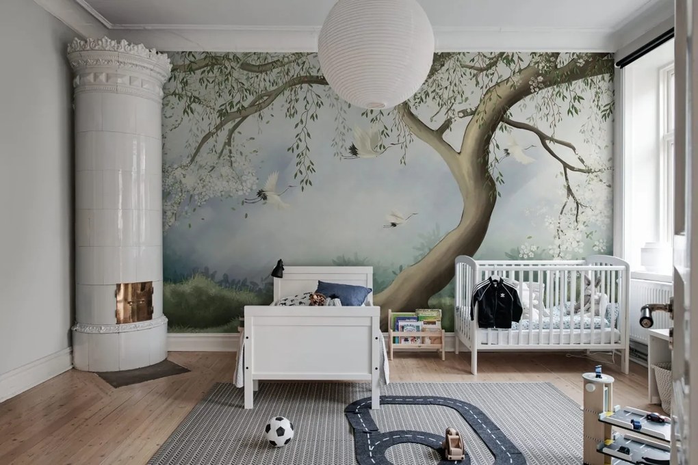 Fototapet, Tree of Dreams, White, Rebel Walls
