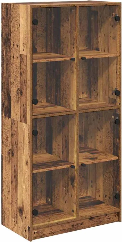 vidaXL Bufet Lemn Vechi 68 x 37 x 142 cm Lemn compozit