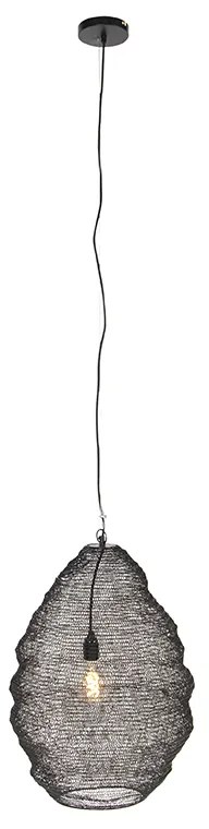 Lampă suspendată orientală neagră 45 cm - Nidum L