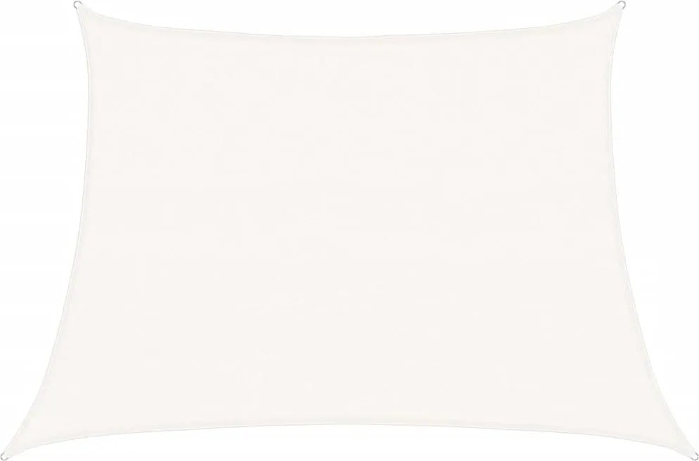 vidaXL Pânză parasolar, alb, 4/5x3 m, HDPE, 160 g/m²