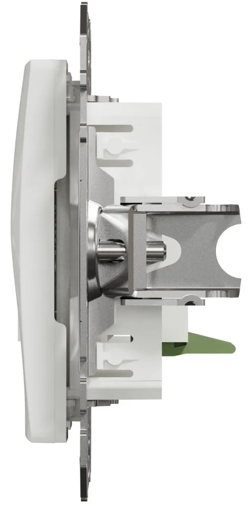 Priza telefon RJ11, IP20, Alb, Schneider Sedna Design