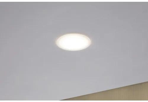 Spot incastrabil cu LED integrat Suon WarmDim 6,5W Ø90 mm IP44, alb satinat