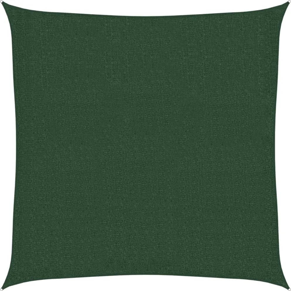 vidaXL Pânză parasolar, verde închis, 160 g / m² , 3x3 m ,HDPE