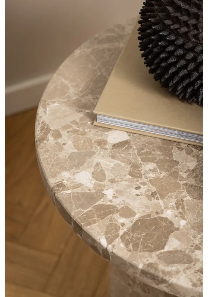 Măsuță auxiliară rotundă din marmură ø 50 cm Naxos – Actona