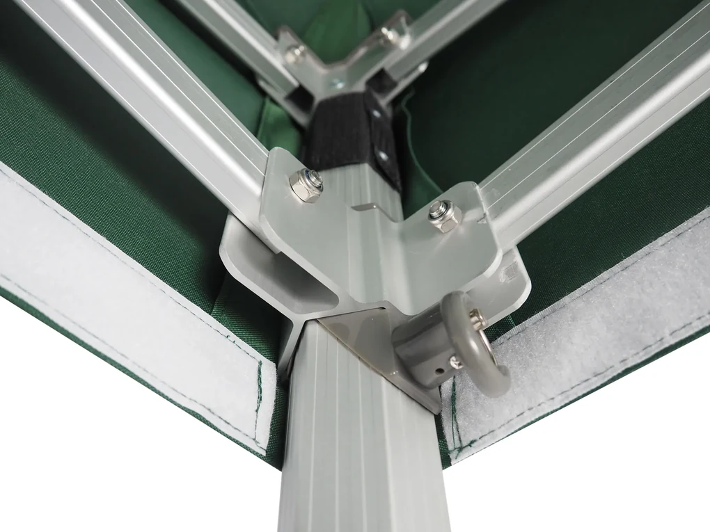 Pavilion de grădină 3x3m - Profesional din aluminiu hexagonal, Albastru