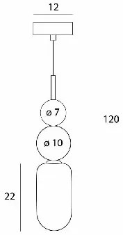 Lustra, Pendul modern Nova Black