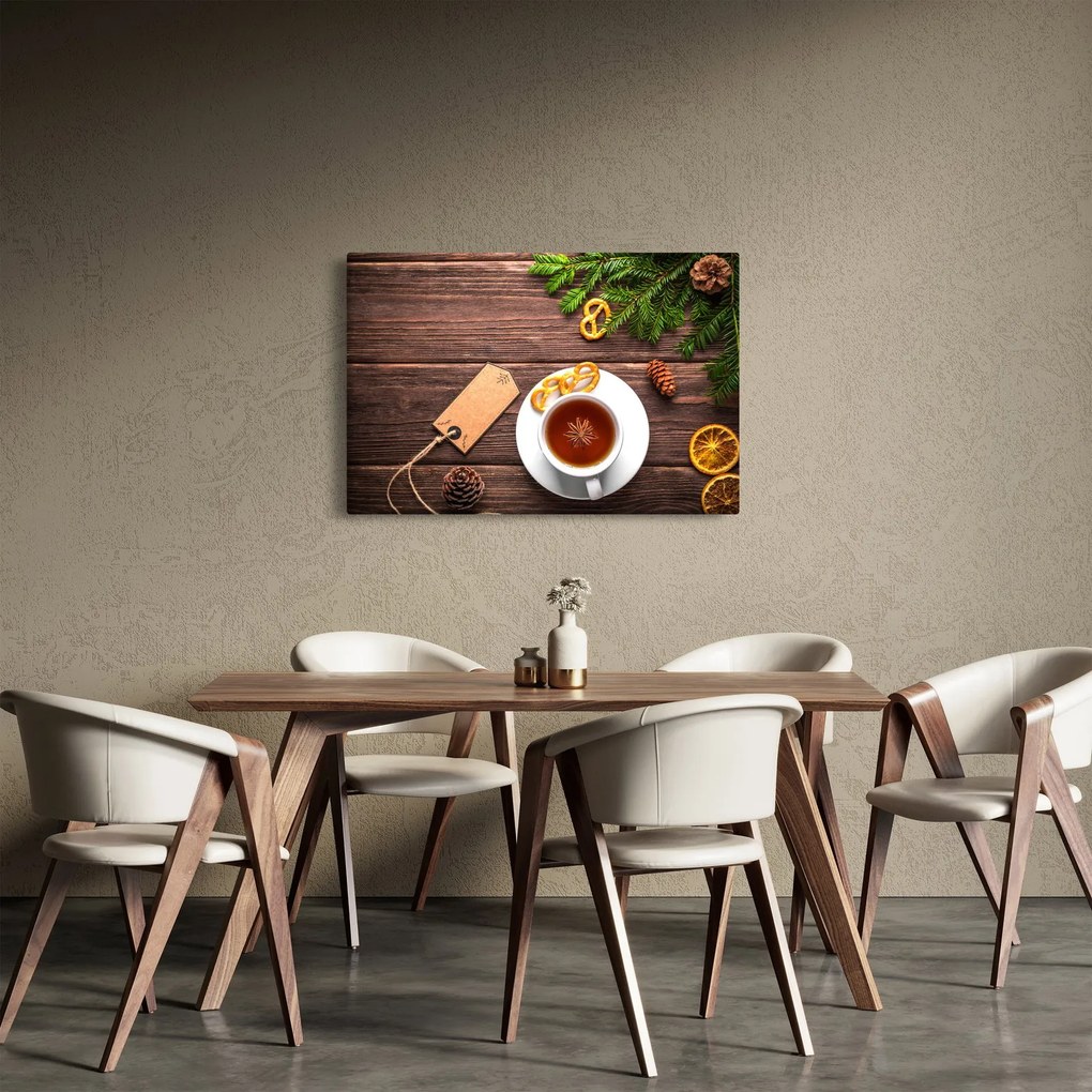 Tablou - ceașca cu decorații (90x60 cm)