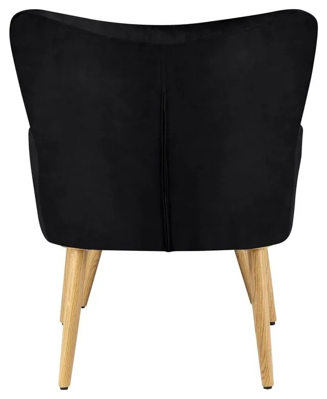 Fotoliu negru cu tapițerie din catifea Coco - Støraa
