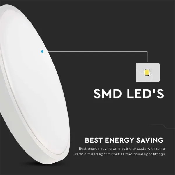 LED plafonieră baie cu senzor LED/18W/230V 4000K IP44 alb