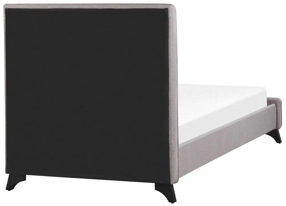 Pat de o persoană 90 cm AMBRE (cu somieră) (gri). 1007089
