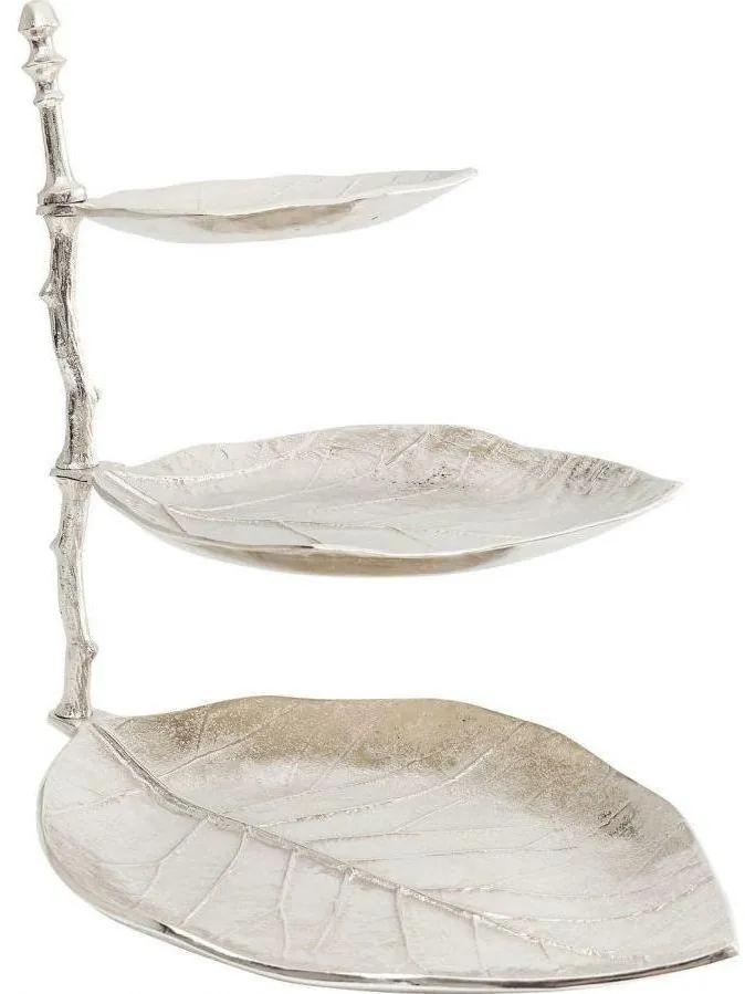 Etajera Leaf Argintiu
