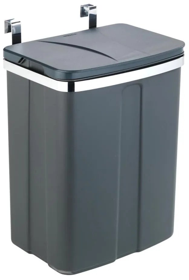 WENKO 54903100 - Coș montabil pe ușă, 26x36,5 cm, gri/argintiu