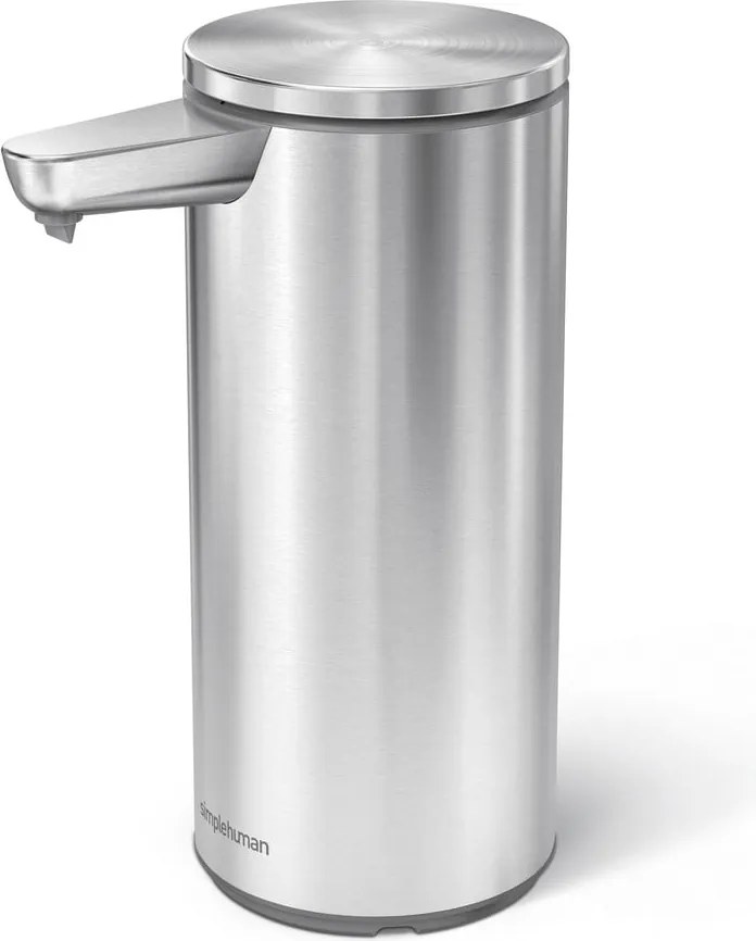 Dozator de săpun lichid argintiu mat automat din oțel 266 ml – simplehuman