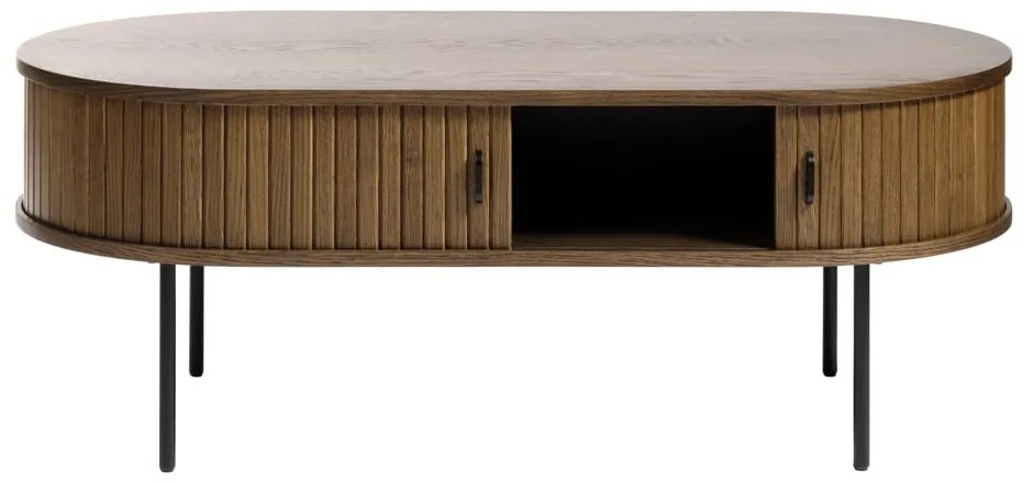 Măsuță de cafea în culoare naturală cu aspect de lemn de stejar 60x120 cm Nola – Unique Furniture