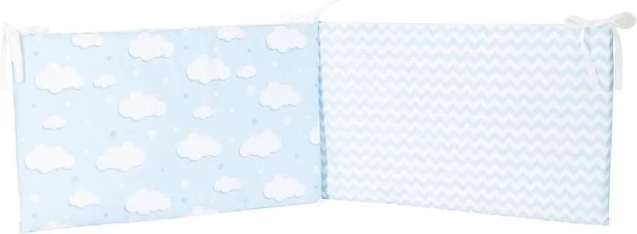 Protecție din bumbac pentru patul copiilor Mike & Co. NEW YORK Carino, 40 x 210 cm, albastru