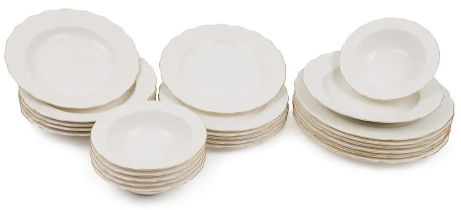 Set 24 vase din porțelan Kutahya Simplicity