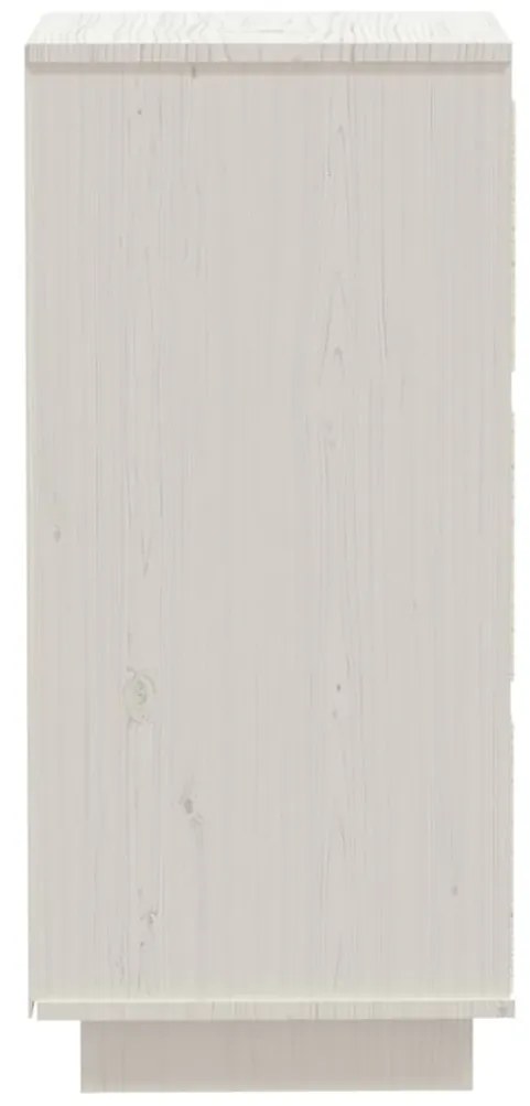 Servanta, alb, 32x34x75 cm, lemn masiv de pin 1, Alb