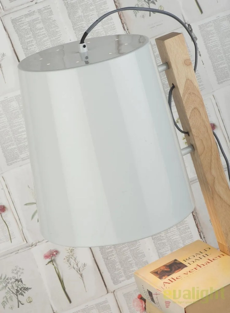 Lampadar chic cu rafturi pentru carti, CAMBRIDGE alb CAMBRIDGE/F/W
