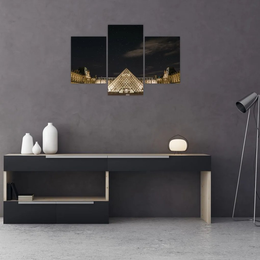 Tablou - Louvre nocturn (90x60 cm)
