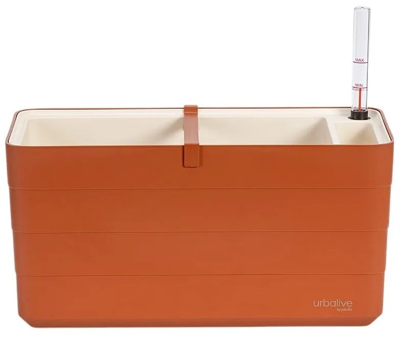 Jardinieră din plastic cu sistem de auto-irigare 39,5 cm Berberis – Plastia