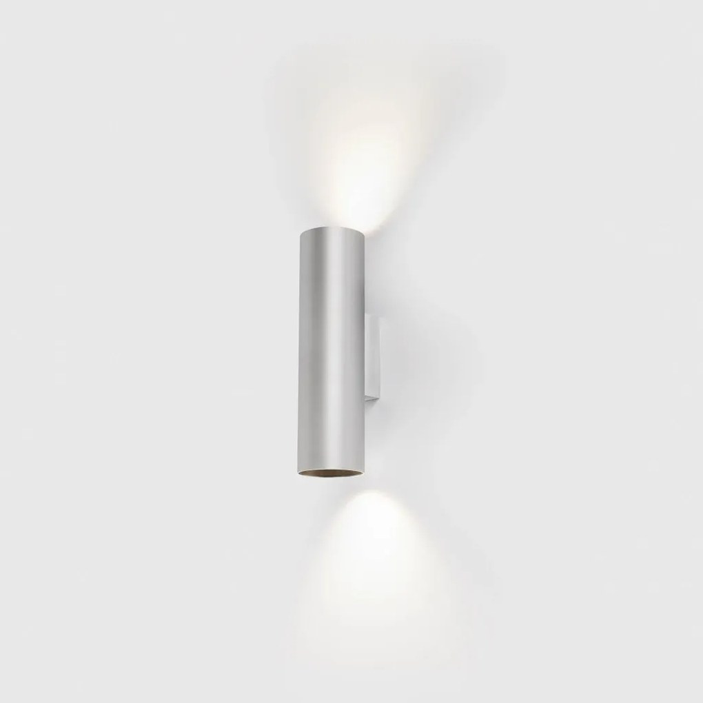 Aplica perete ambientala design modern STAN 2L aluminiu/negru