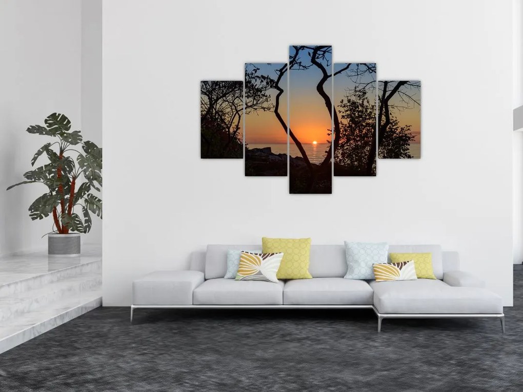Tablou cu apus de soare (150x105 cm)