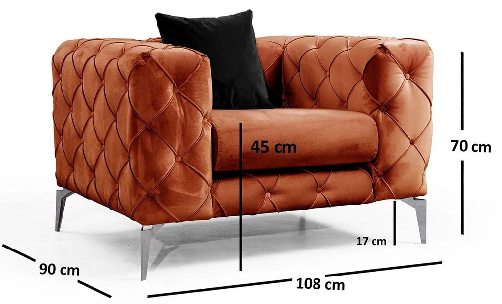 Fotoliu Como Orange