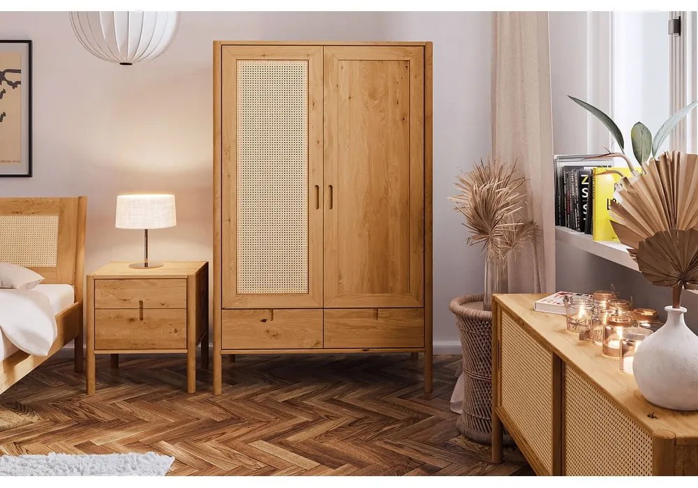 Șifonier din lemn de stejar 108x175 cm Pola - The Beds