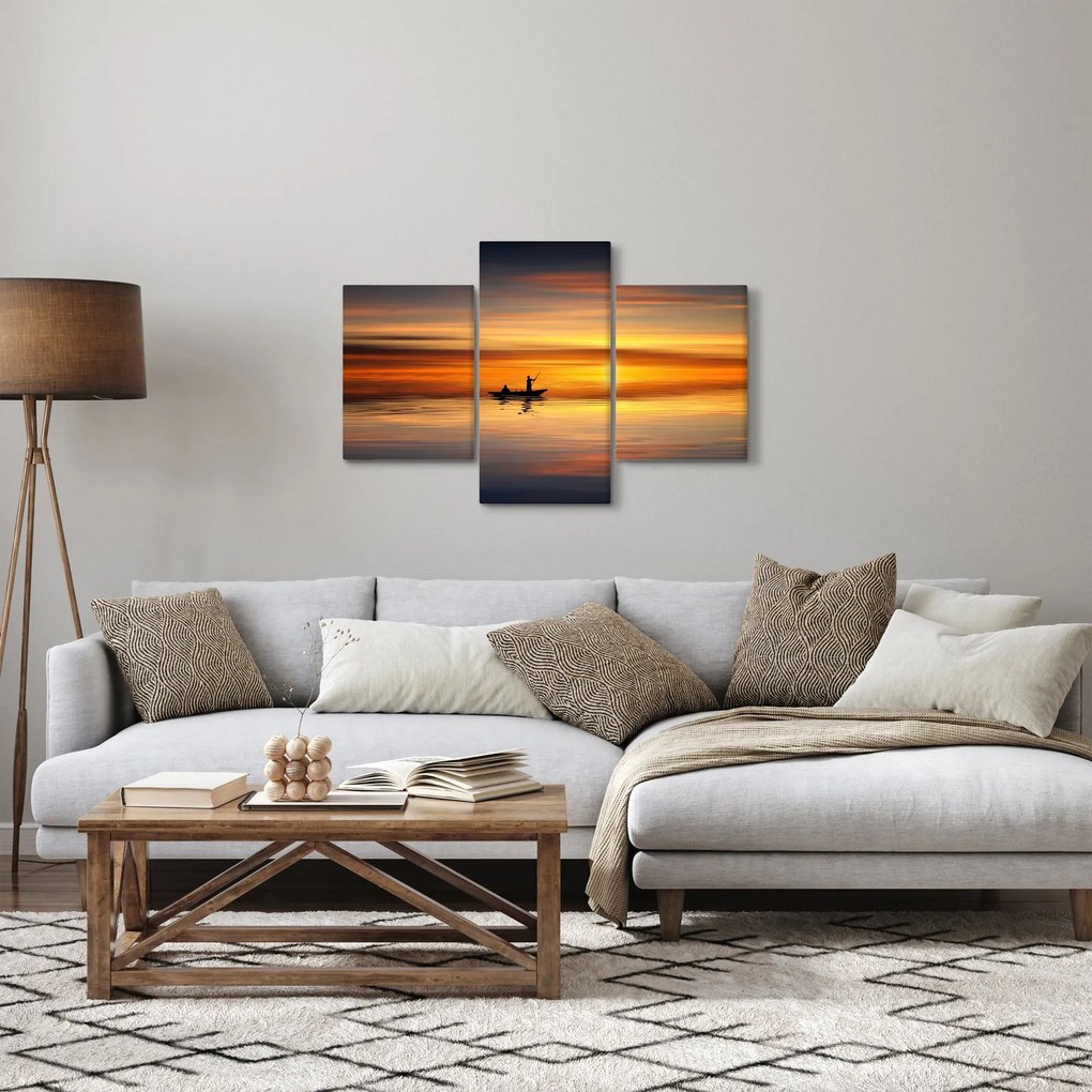 Tablou - cu barca (90x60 cm)