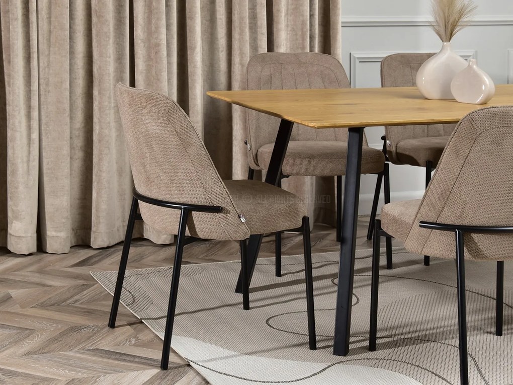 Scaun Ella (bej + negru). Promo -13%. 1111042