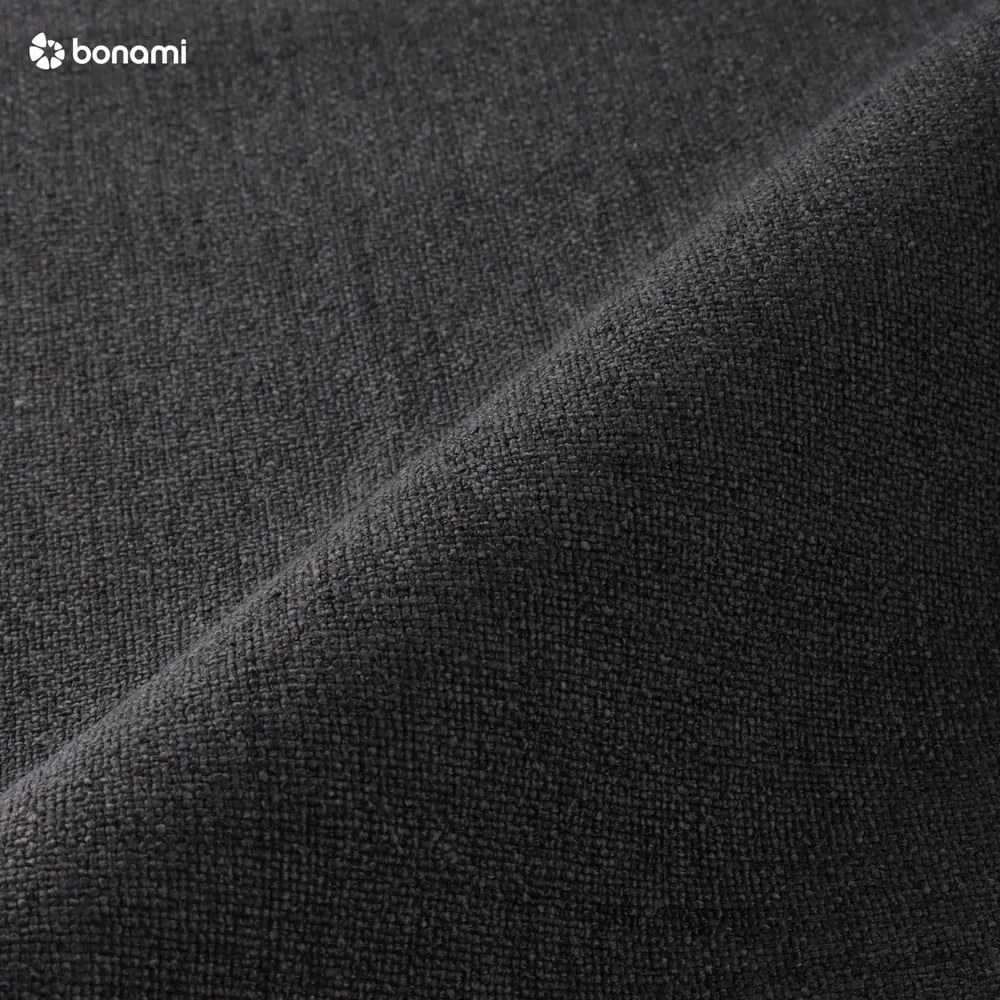 Pat matrimonial gri antracit tapițat cu spațiu de depozitare cu somieră 180x200 cm Mattis – Meise Möbel