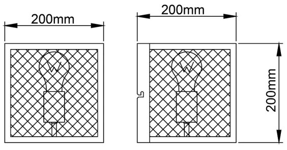 Aplică Brilliant MAZE 1xE27/40W/230V negru