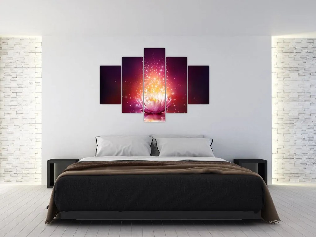 Tablou cu floare de lotus (150x105 cm)