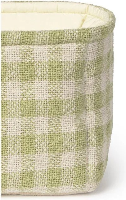 Coș de jucării pentru copii verde deschis din material textil 30x20x20 cm Swan Matcha – Lorena Canals