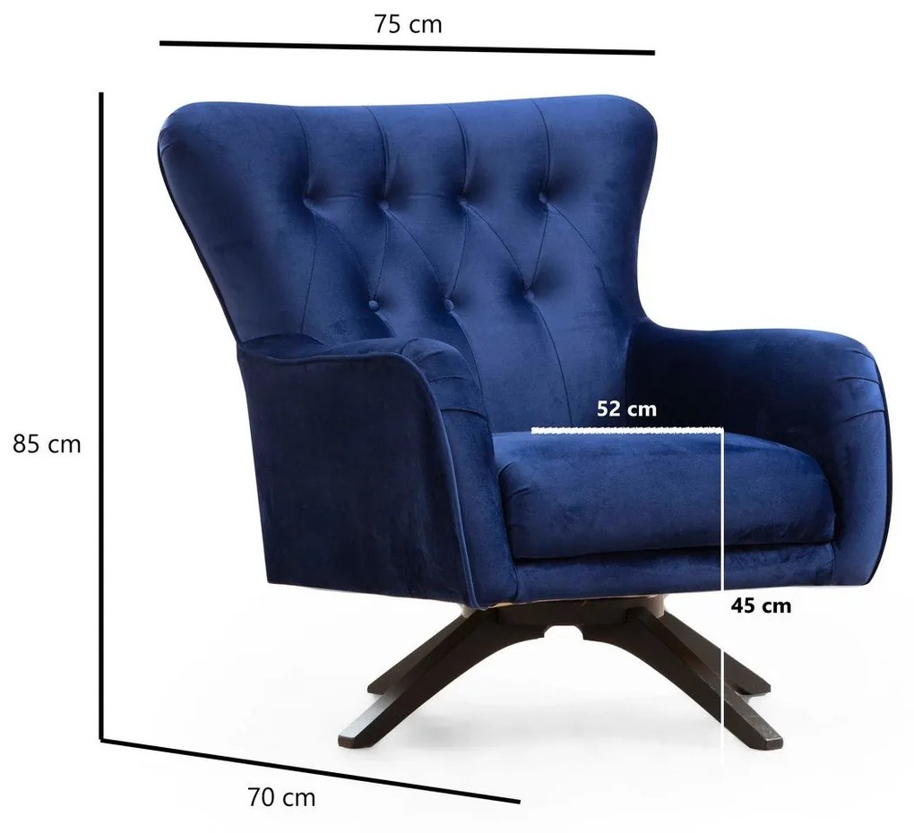 Fotoliu Arredo v2 - Navy Blue