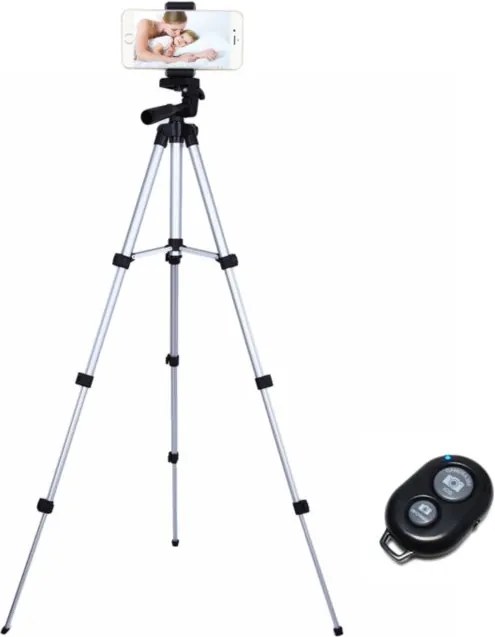 Suport Tripod / Trepied Foto Reglabil pentru Telefon cu Telecomanda Bluetooth pentru Actionare de la Distanta