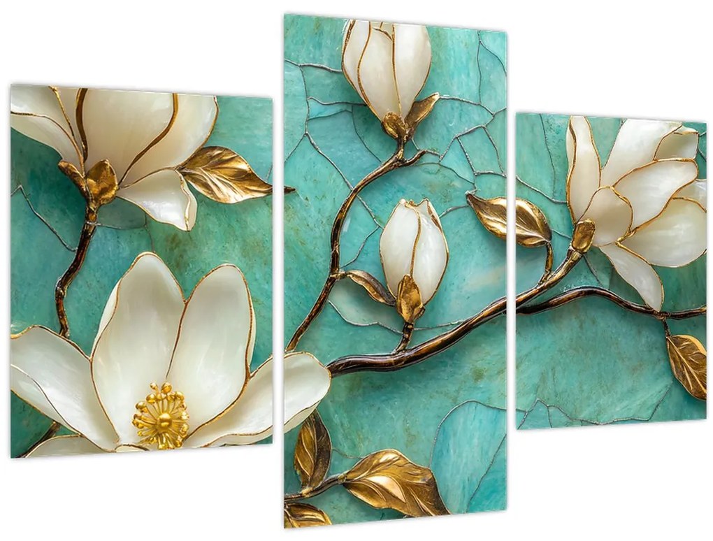 Tablou - Magnolii 3D (90x60 cm)