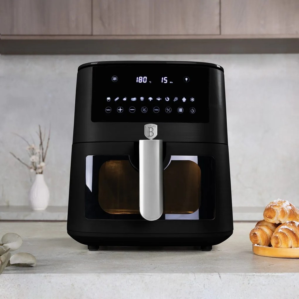 Friteuza cu aer cald 8 L Matte Black Berlinger Hau BH 9605
