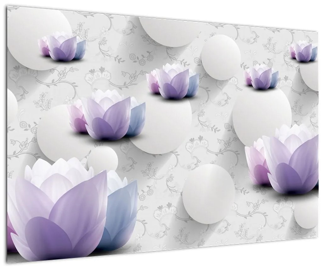 Tablou cu flori (90x60 cm)