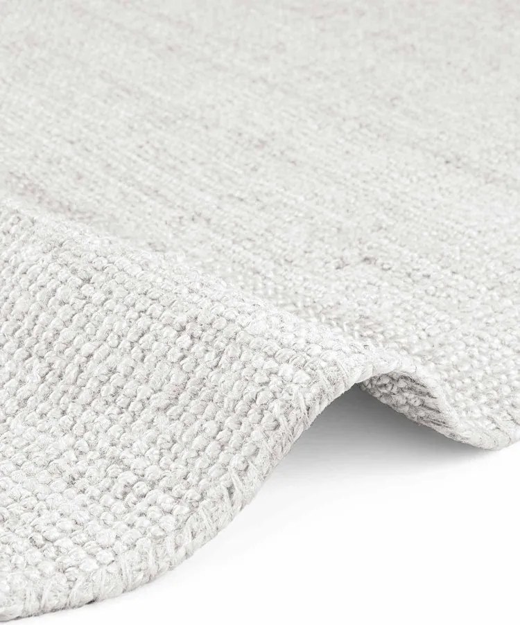 Covor gri deschis reversibil/țesut manual rotund din iută ø 200 cm Bouclé Jaipur – Hanse Home