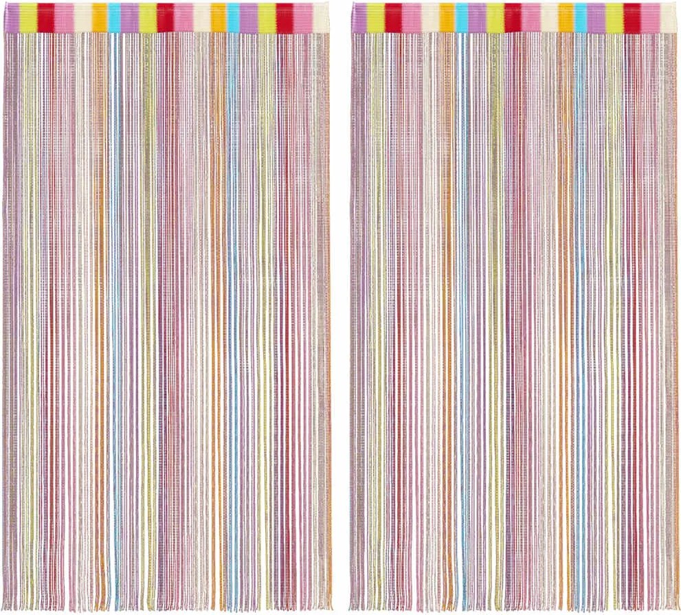 vidaXL Perdele șir 2 buc Multicolor 140x250 cm