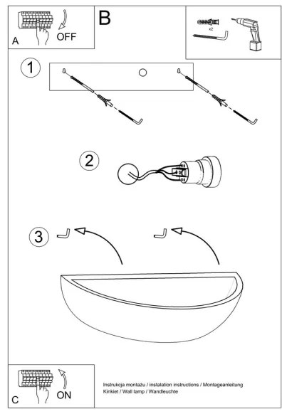 Aplică OSKAR 1xE27/60W/230V