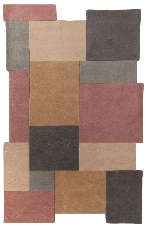 Covor din lână Flair Rugs Collage Earthy, 150x240 cm