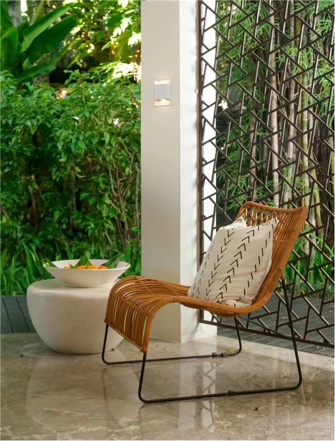 Aplica LED iluminat ambiental perete exterior IP54 POLLY alba