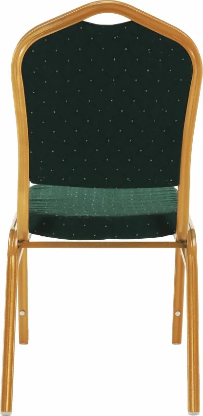 Scaun stivuitor,  verde / vopsea aurie, ZINA 3 NOU