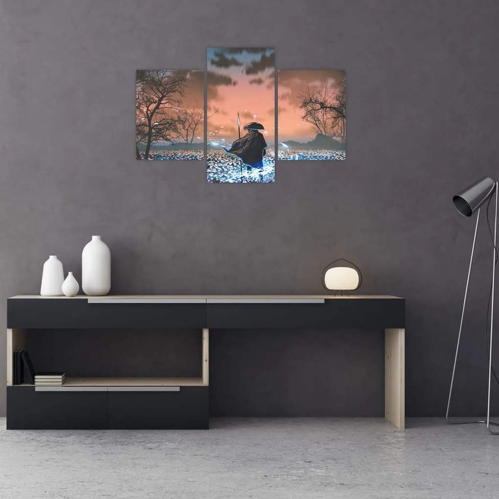 Tablou - Ilustrație a unui războinic (90x60 cm)