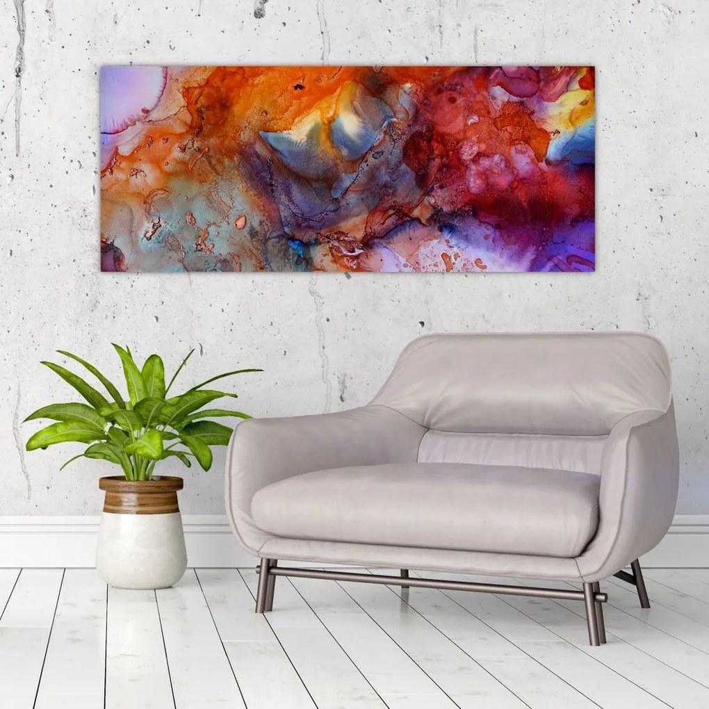 Tablou - Abstract Ink Art (120x50 cm)