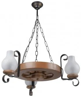 Lustra rustica 3 becuri E14 Elaria EL0039148 Erste