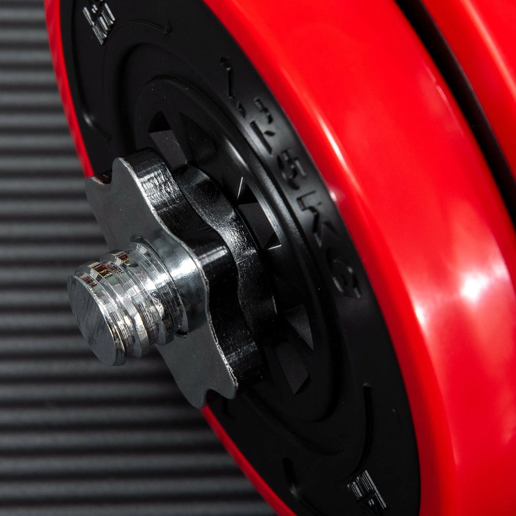 HOMCOM Set Greutăți 40KG pentru Gantere Ajustabile Antrenament Sport Acasă | Aosom Romania